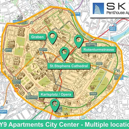 Sky9 Apartments City Center Вена Экстерьер фото