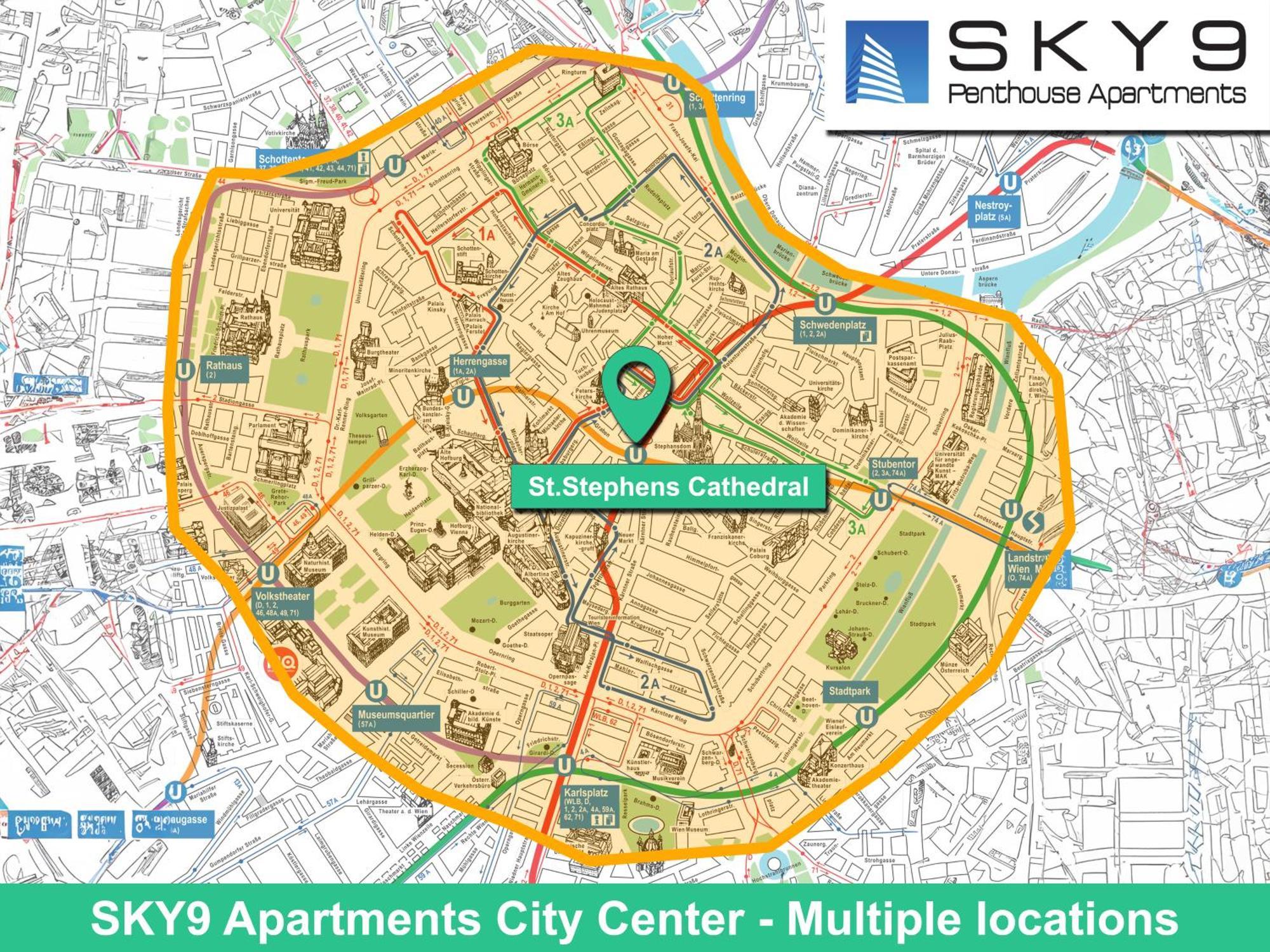 Sky9 Apartments City Center Вена Номер фото
