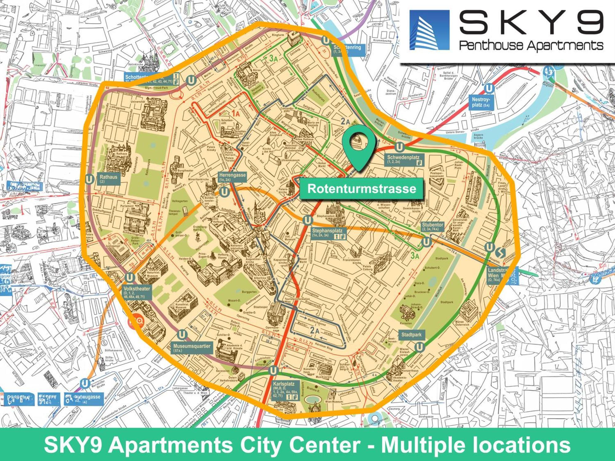 Sky9 Apartments City Center Вена Номер фото